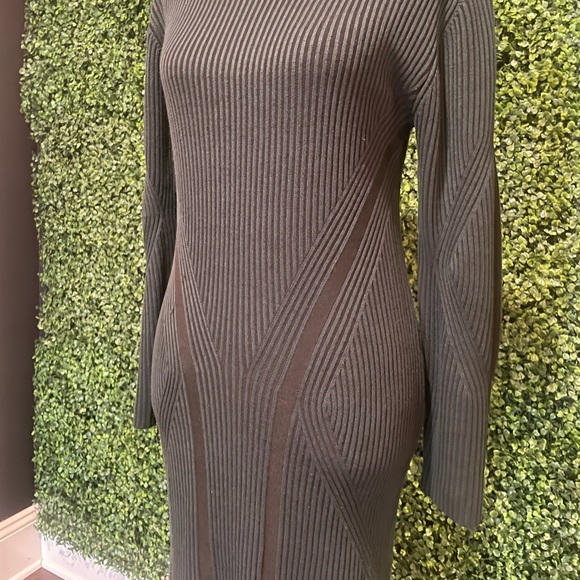 French Connection ~ Simona long sleeve rib sweater dress - Picture 7 of 8